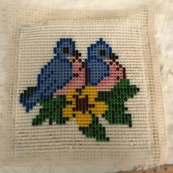 Blue Birds latch hook - Picture 3 of 3